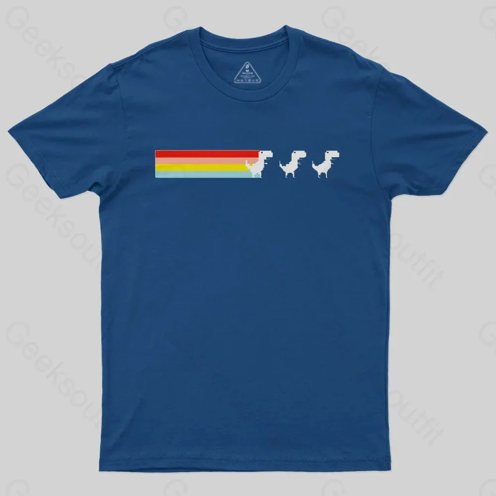 Rainbow Fart Dinosaur T-Shirt - Image 2