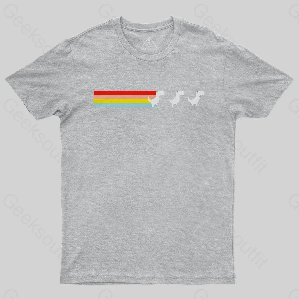 Rainbow Fart Dinosaur T-Shirt - Image 4