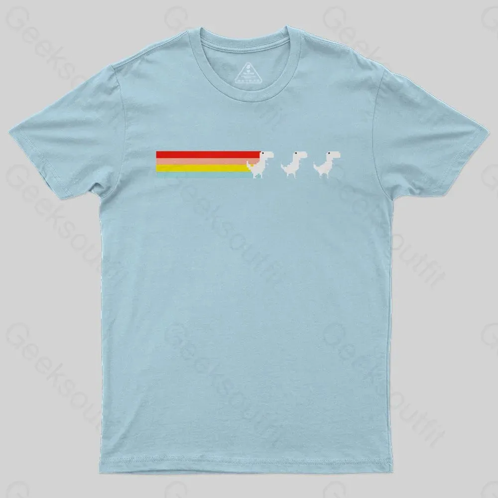 Rainbow Fart Dinosaur T-Shirt - Image 5