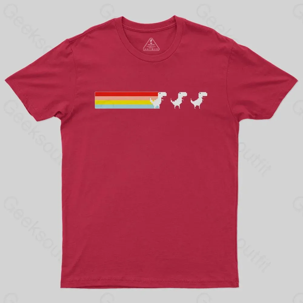 Rainbow Fart Dinosaur T-Shirt - Image 6
