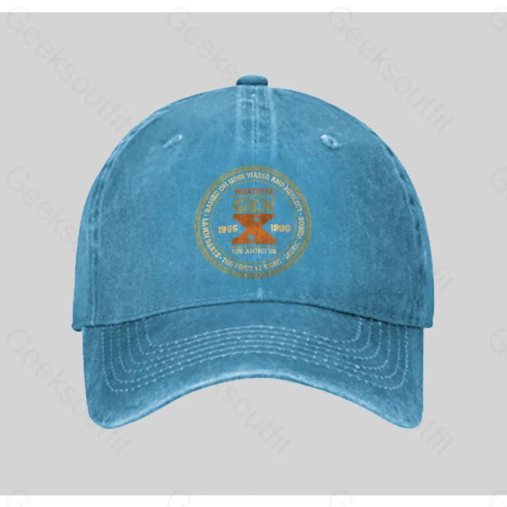 Raised on Hose Water and Neglect Washed Vintage Baseball Cap - Image 4