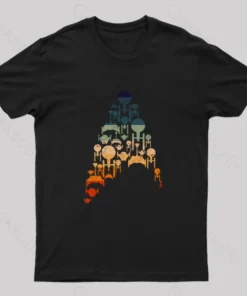 Alternative view of Retro Scifi Space Nerd T-Shirt