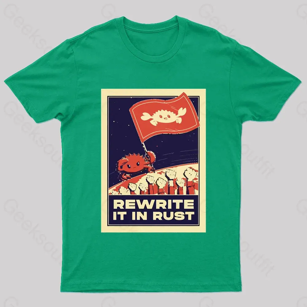 Rewrite It In Rust Nerd T-Shirt - Image 7