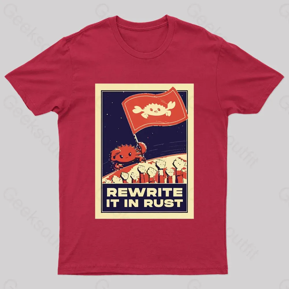 Rewrite It In Rust Nerd T-Shirt - Image 8