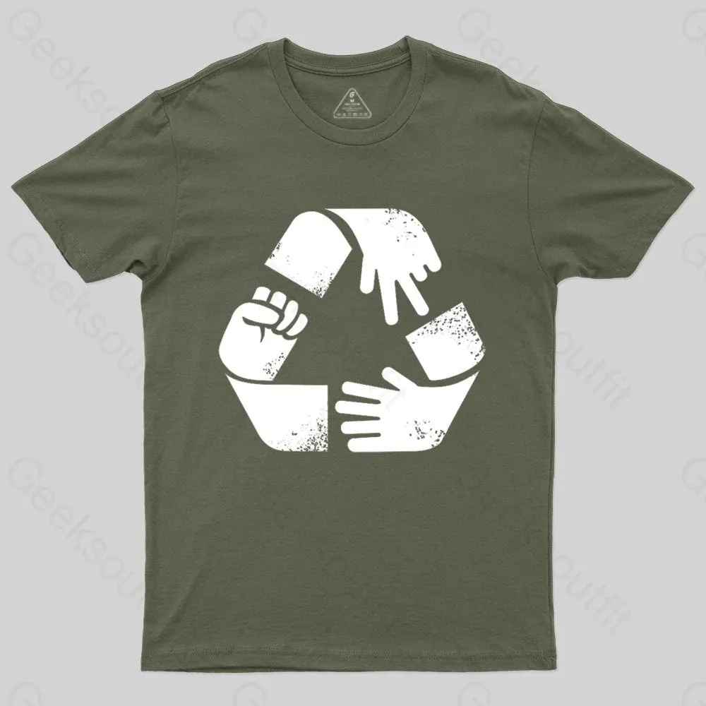 Rock Paper Scissors Recycle T-shirt - Image 5