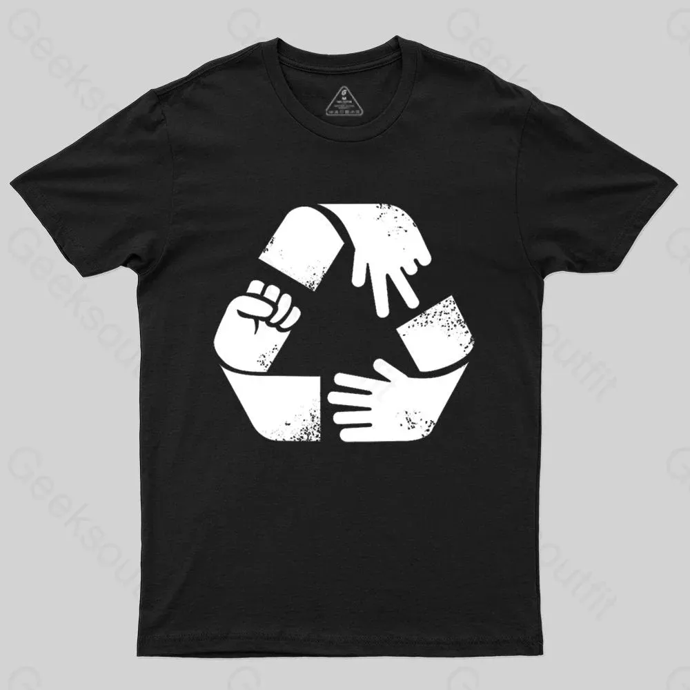 Rock Paper Scissors Recycle T-shirt - Image 3