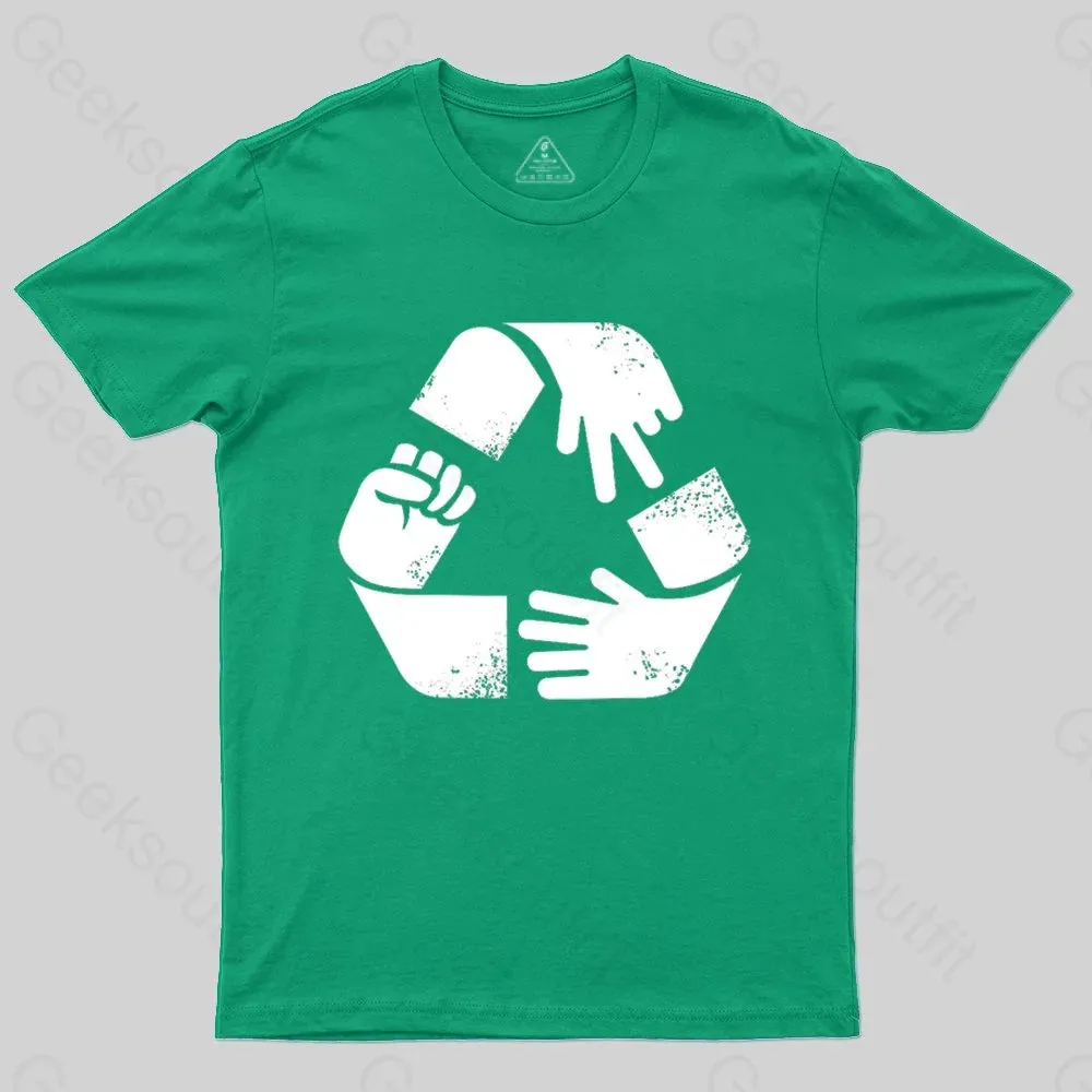 Rock Paper Scissors Recycle T-shirt