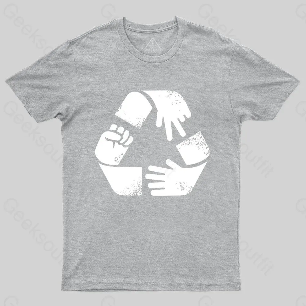 Rock Paper Scissors Recycle T-shirt - Image 6
