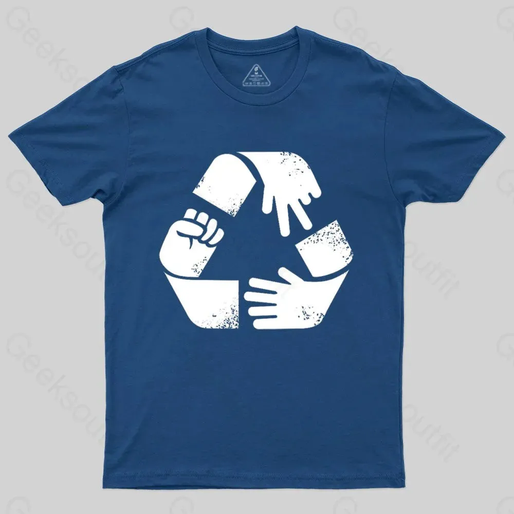 Rock Paper Scissors Recycle T-shirt - Image 4