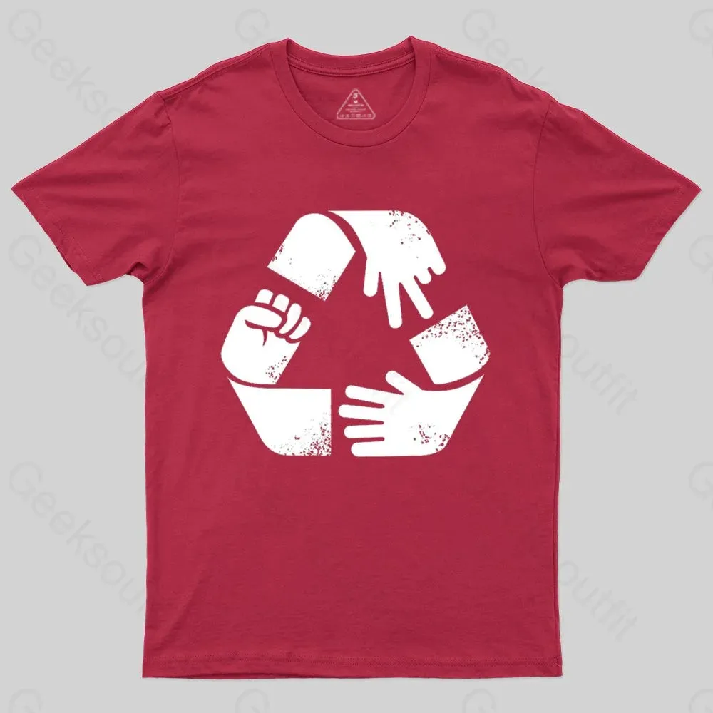 Rock Paper Scissors Recycle T-shirt - Image 7