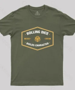 Alternative view of Rolling Dice Builds Character T-Shirt