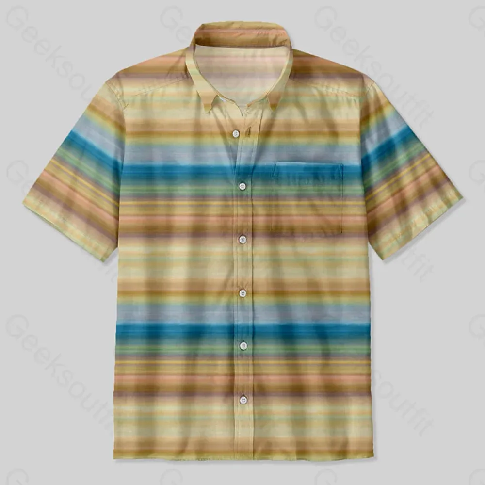 Saturn Space Button Up Pocket Shirt