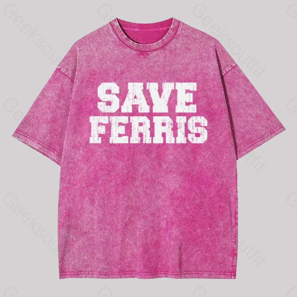 Save Ferris Geek Washed T-shirt - Image 4