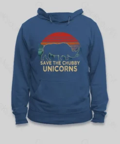 Alternative view of Save The Chubby Unicorns Hoodie
