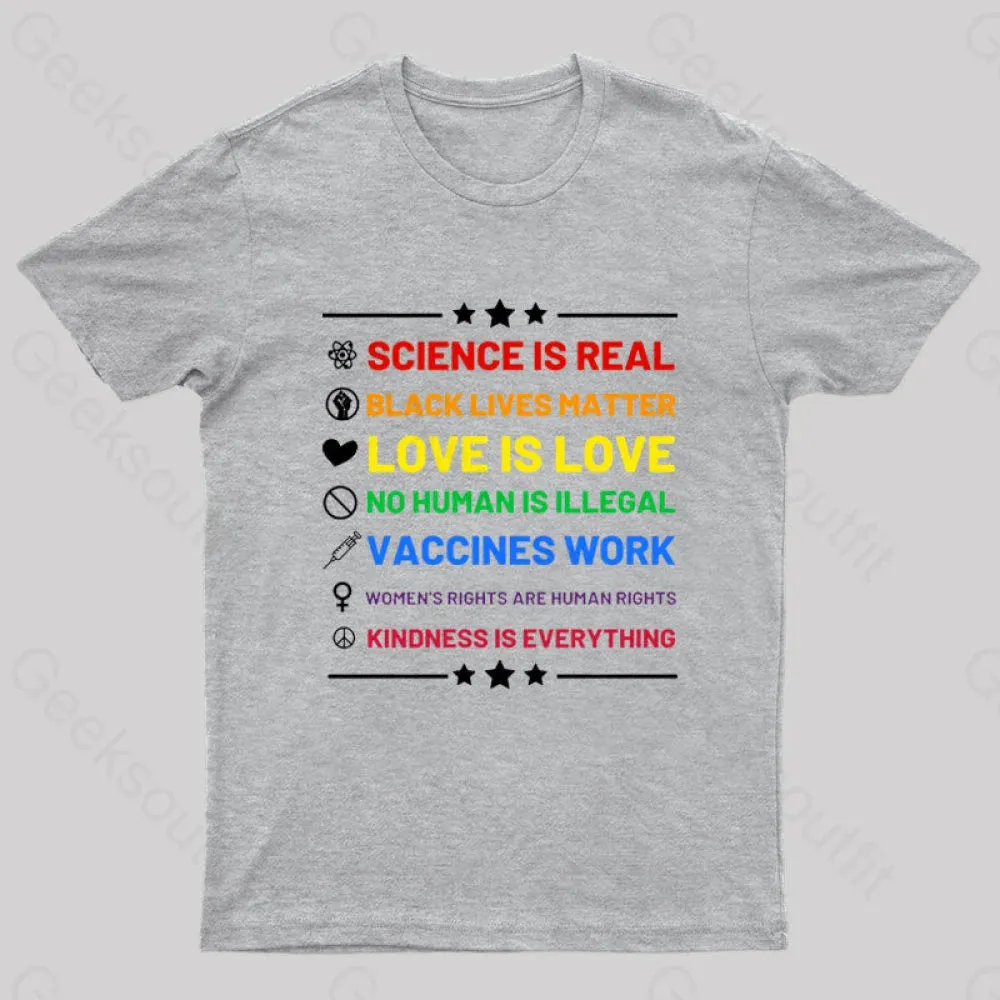 Science is Real Geek T-Shirt - Image 5