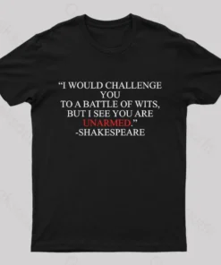 Shakespeare Battle of Wits Geek T-Shirt