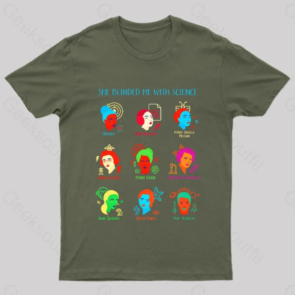 She Blinded Me With Science Geek T-Shirt - Image 2