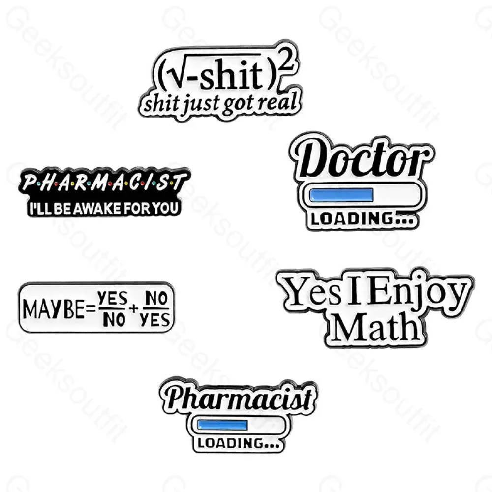 Shit Just Got Real Math Enamel Pins - Image 7
