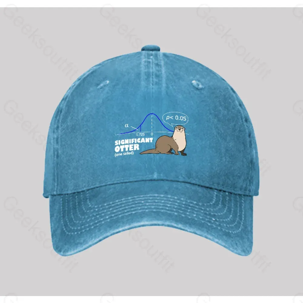 Significant Otter Washed Vintage Baseball Cap - Image 2