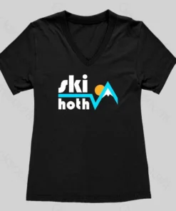 Ski Ice Planet Women's V-Neck T-shirt