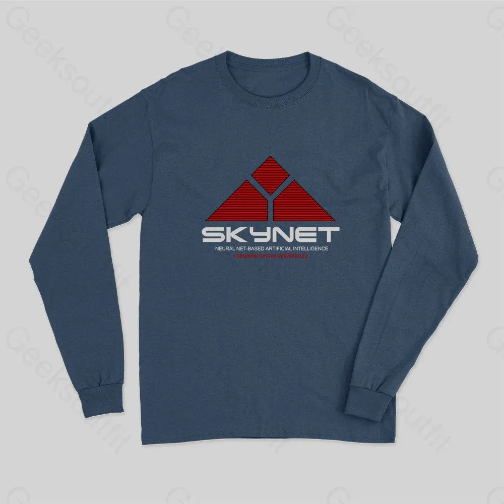 Skynet-Neural Net Based Artificial Intelligence Long Sleeve T-Shirt - Image 2