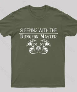 Alternative view of Sleeping With The Dungeon Master Nerd T-Shirt