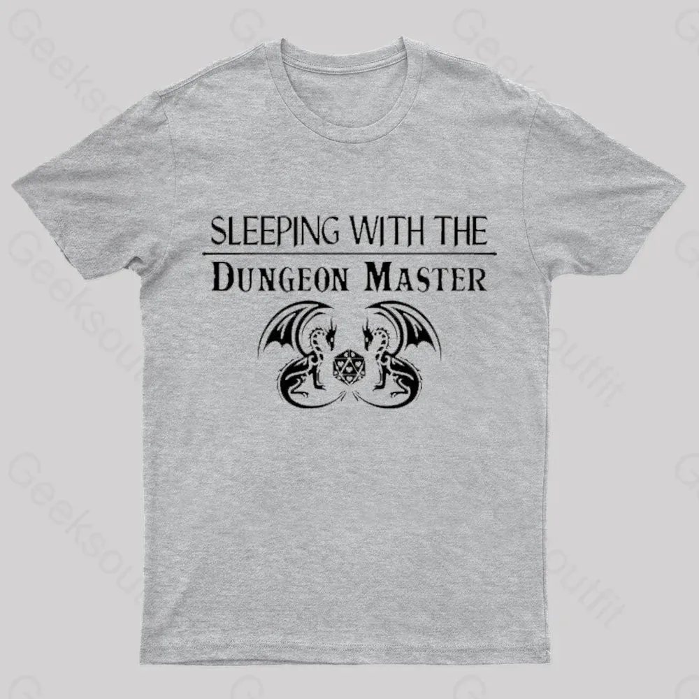 Sleeping With The Dungeon Master Nerd T-Shirt - Image 7