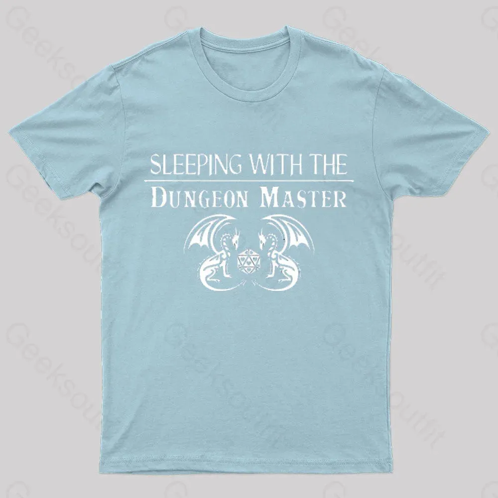 Sleeping With The Dungeon Master Nerd T-Shirt - Image 8
