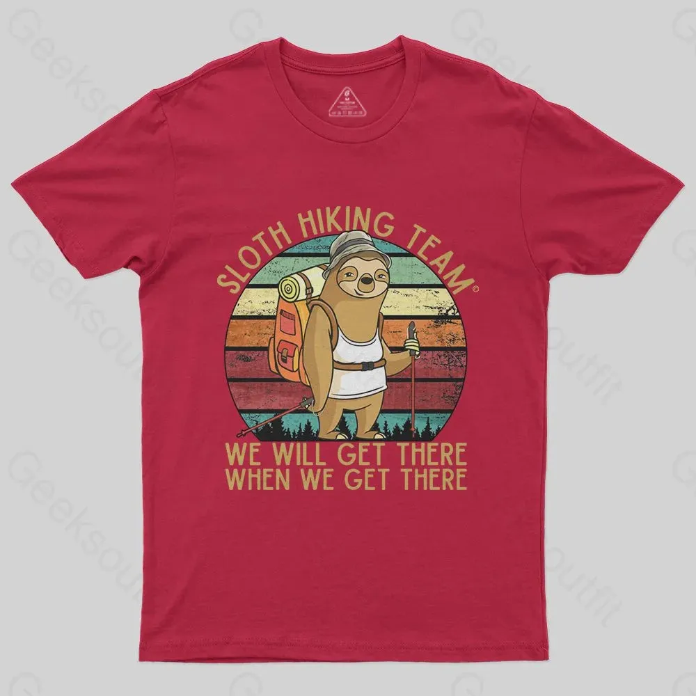 Sloth Hiking Team T-Shirt - Image 6