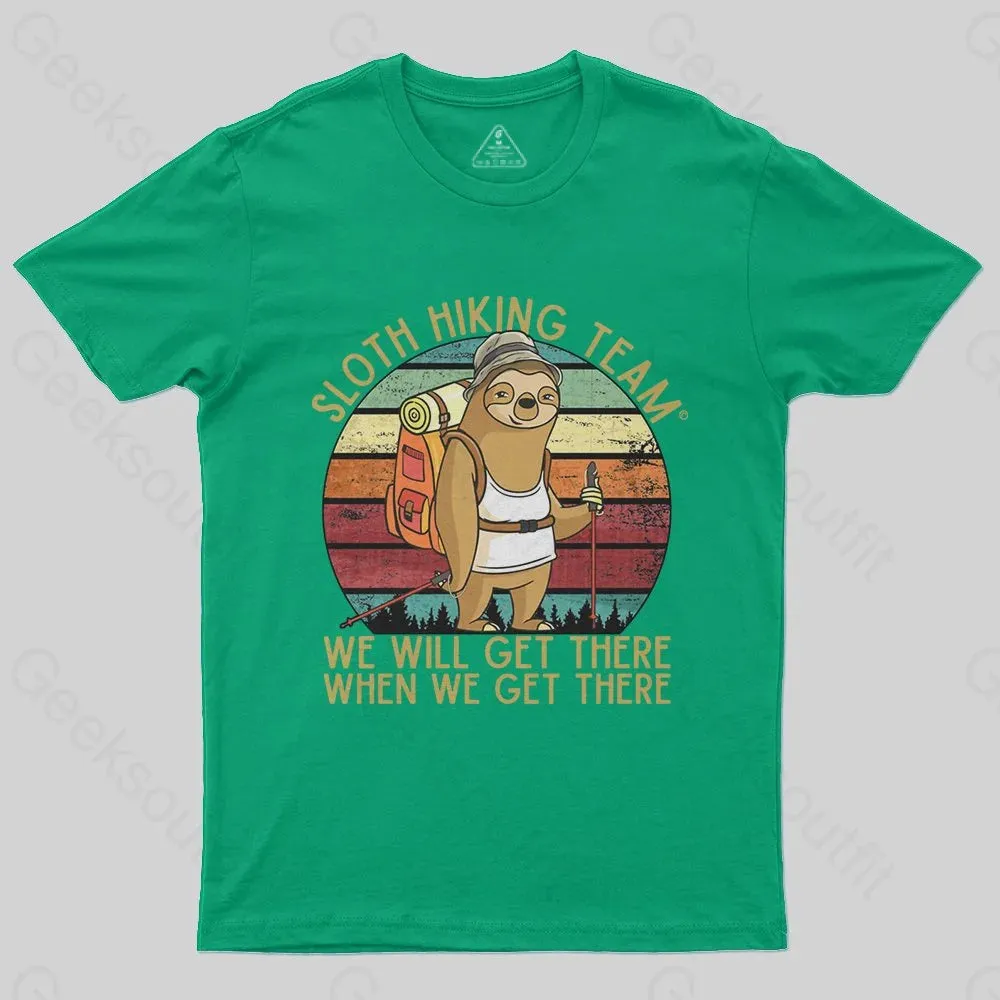 Sloth Hiking Team T-Shirt - Image 7