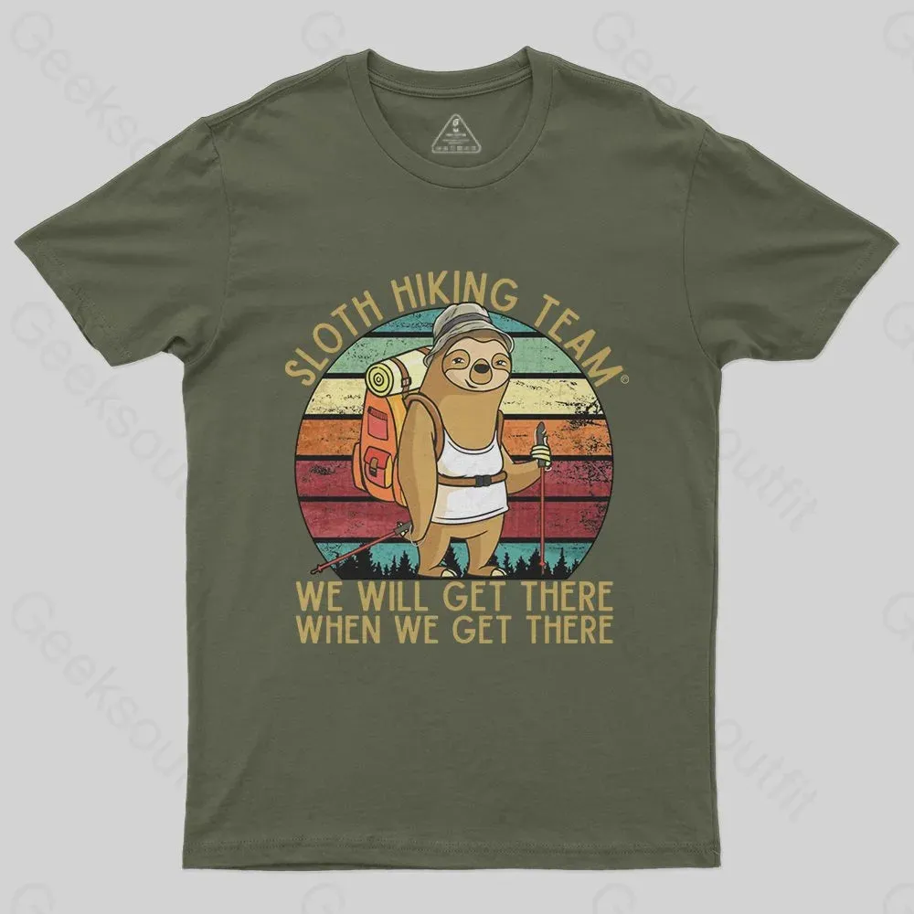 Sloth Hiking Team T-Shirt - Image 3