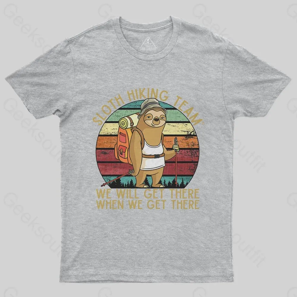 Sloth Hiking Team T-Shirt - Image 4