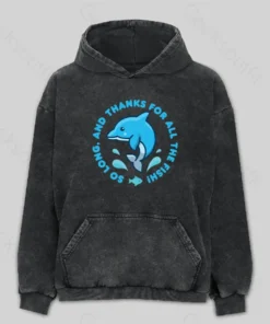 So Long, And Thanks For All The Fish! Washed Hoodie