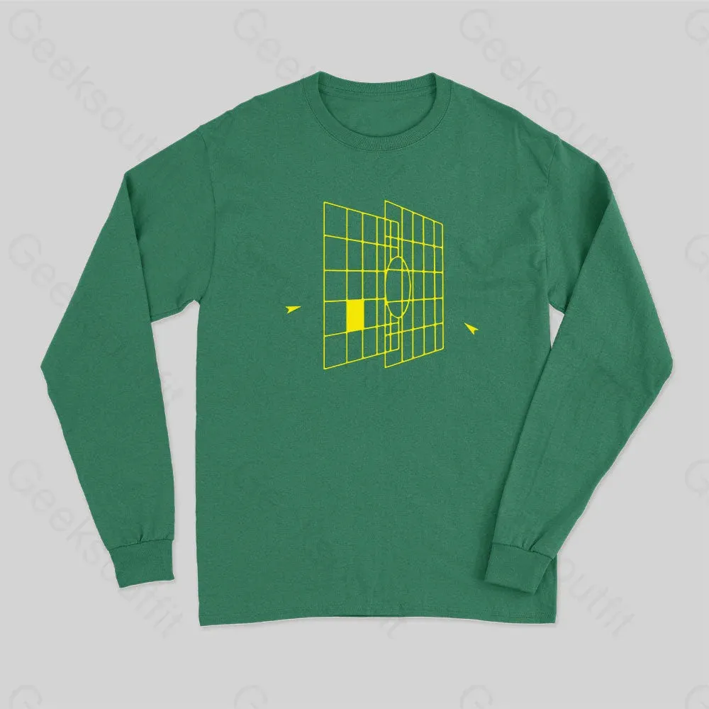 Space Ship Targeting Computer Long Sleeve T-Shirt - Image 3