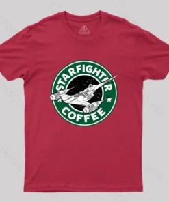 Alternative view of Starfighter Coffee T-Shirt