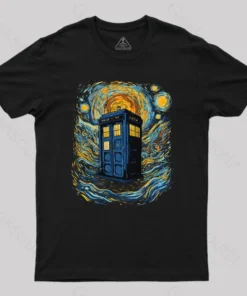 Alternative view of Starry Blue Box Nerd T-Shirt