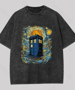 Starry Blue Box Washed T-shirt