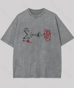 Alternative view of String Theory Geek Washed T-shirt
