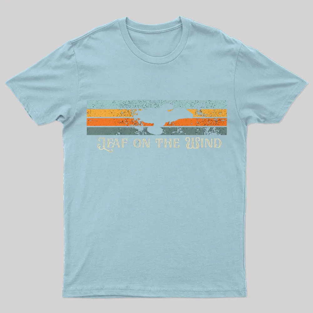 Retro Leaf on the Wind Nerd T-Shirt - Image 8