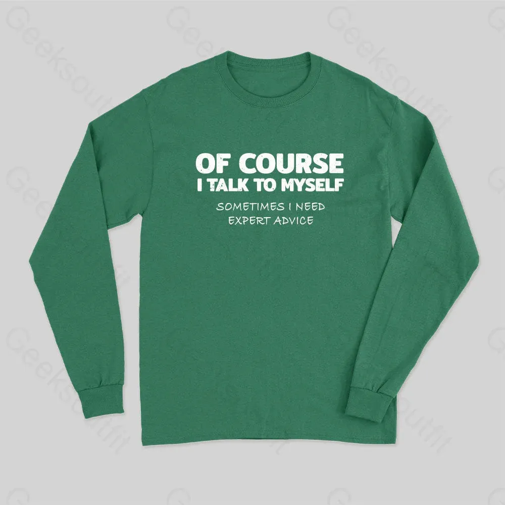 Talk To Myself Long Sleeve T-Shirt - Image 3