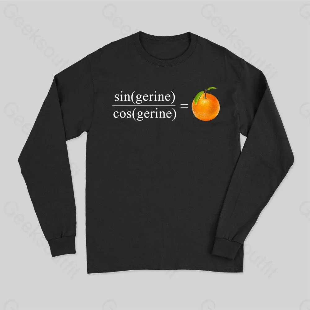 Tan(gerine) Math Long Sleeve T-Shirt