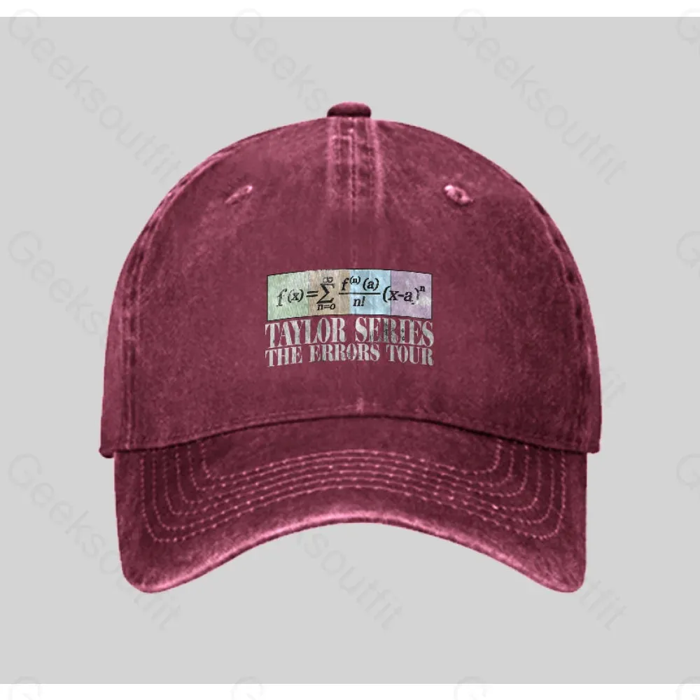 Taylor Series The Errors Tour Washed Vintage Baseball Cap