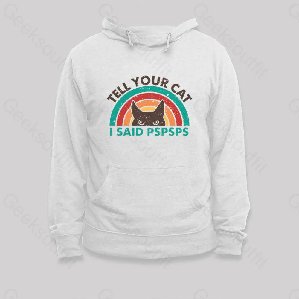 Tell Your Cat Top Retro Cat Rainbow Hoodie - Image 2