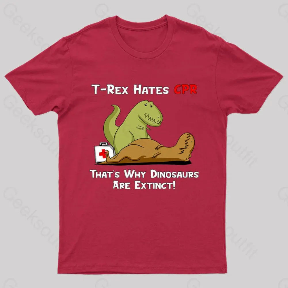 That Is Why Dinosaurs Are Extinct Nerd T-Shirt - Image 6