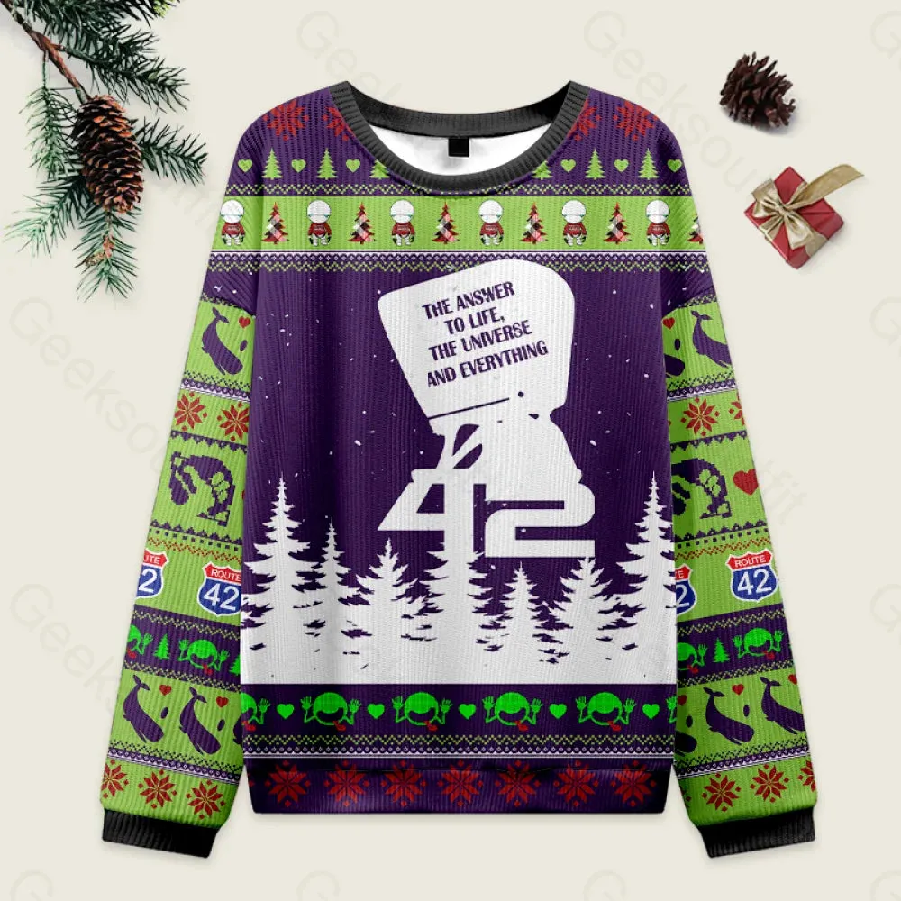 The Answer to Everything Ugly Christmas Sweater Sweatshirt