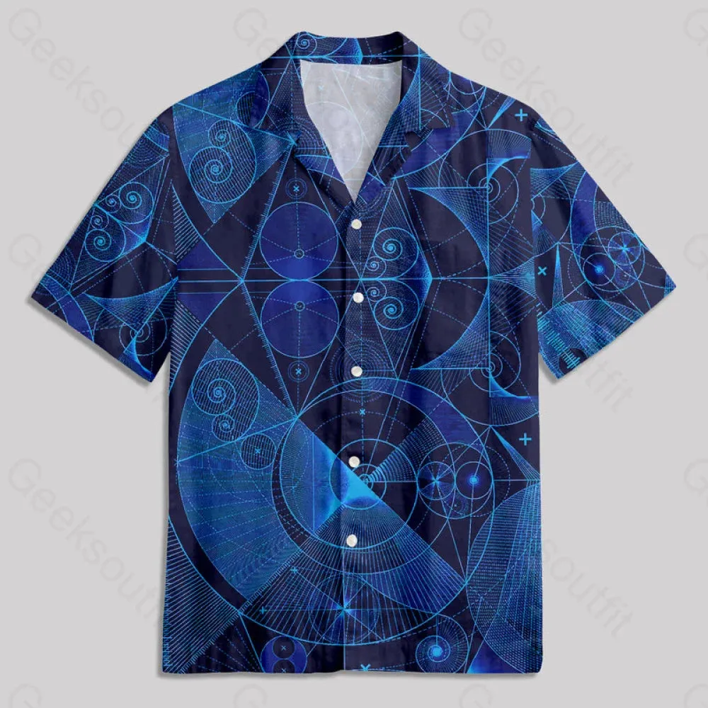 The Beauty of Geometric Shapes Button Up Pocket Shirt - Image 2