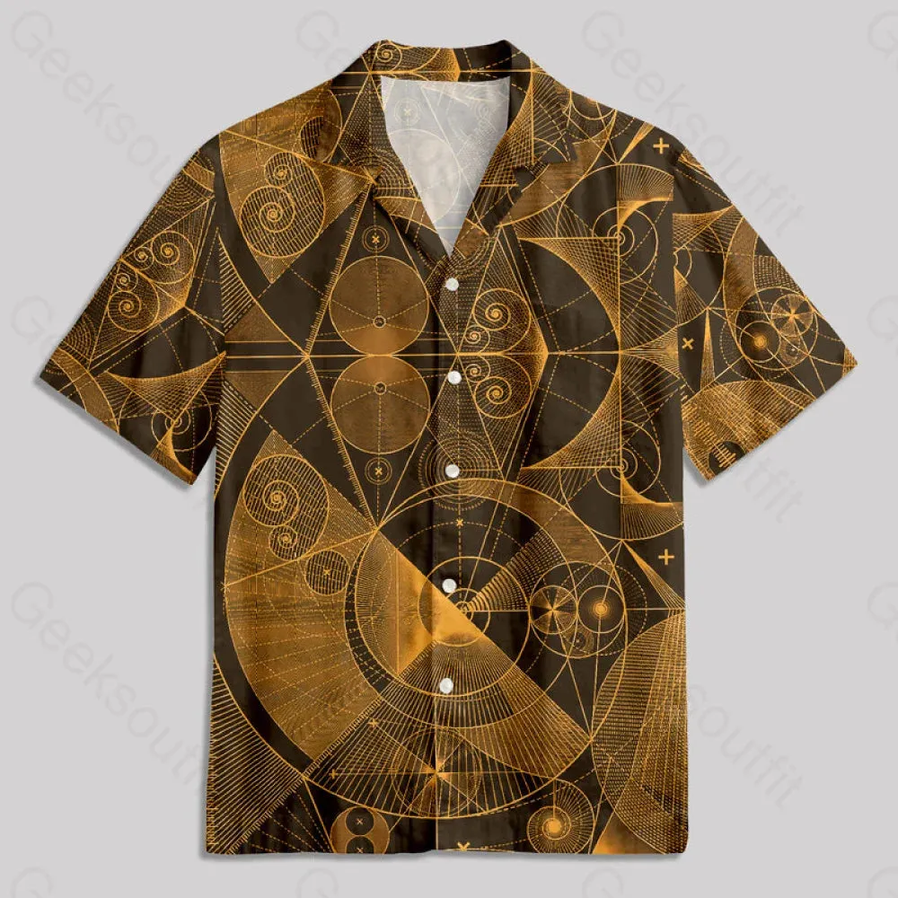 The Beauty of Geometric Shapes Button Up Pocket Shirt - Image 3