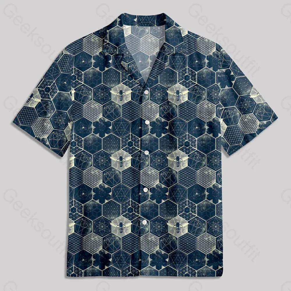 The Beauty of Mathematics Geometric Figures Button Up Pocket Shirt - Image 2