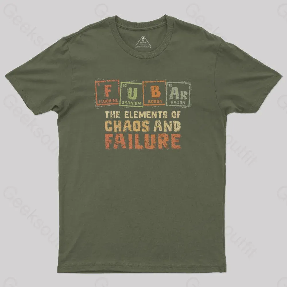 The Elements of Chaos and Failure Geek T-Shirt