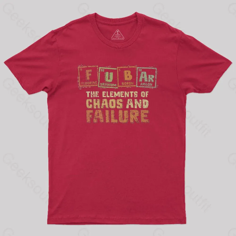 The Elements of Chaos and Failure Geek T-Shirt - Image 8